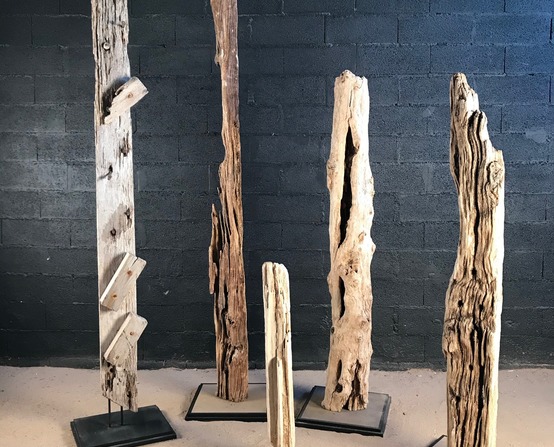 Création de sculpture en bois flotte