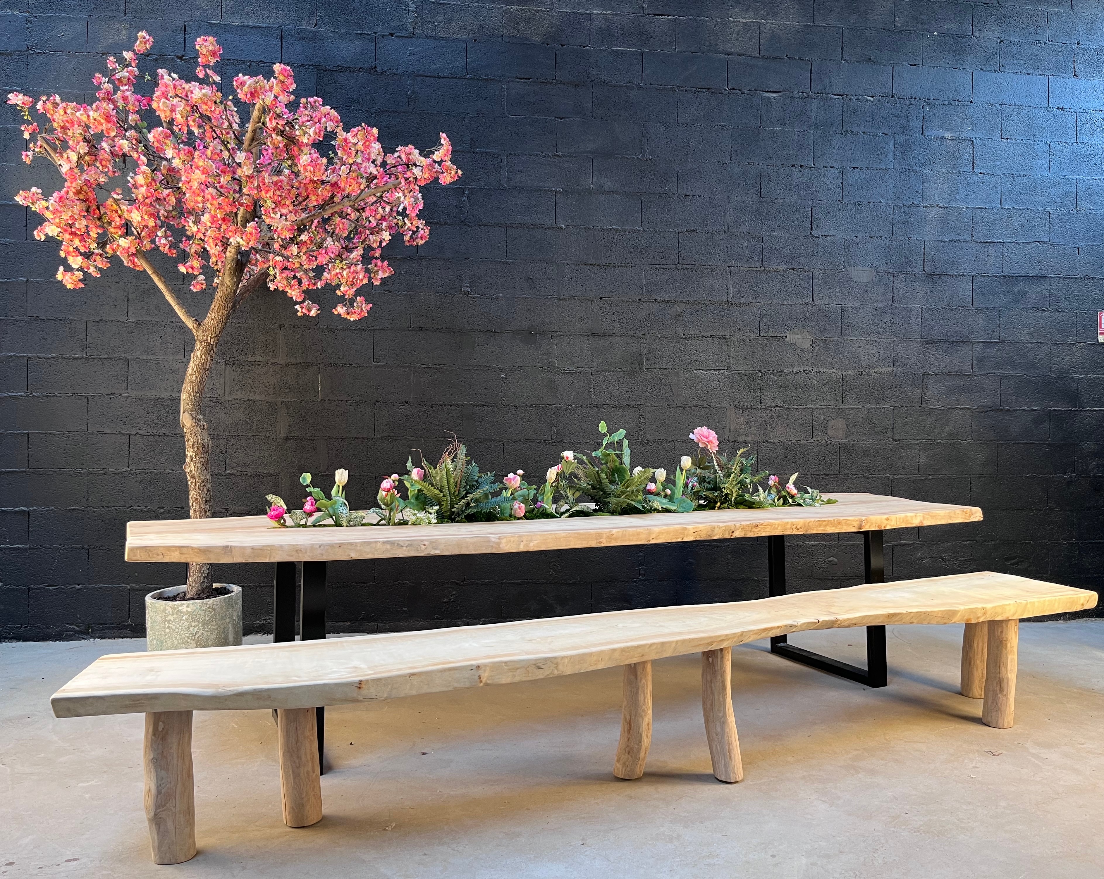 Création de la table JARDIN en bois flotté
