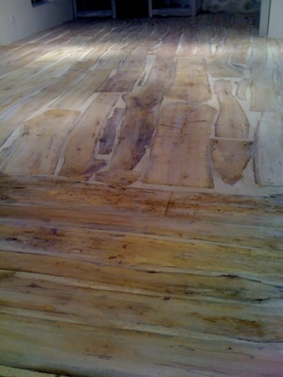 Le plancher en bois flotté