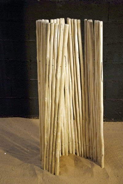 Branches écorcées en rouleaux en 180cm de longueur