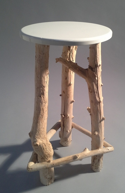 Driftwood stool