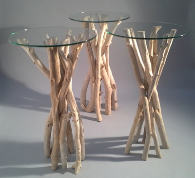 Table Mange Debout en branches de bois flotté