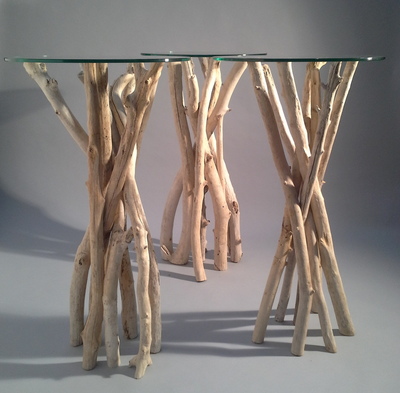 Table Mange Debout en branches de bois flotté