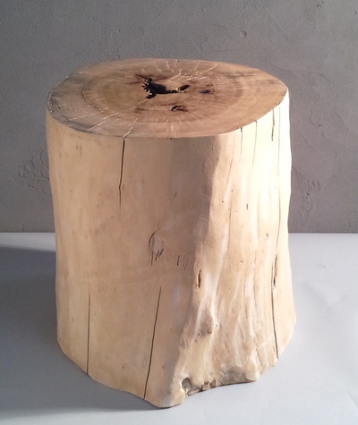 Stool top varnished