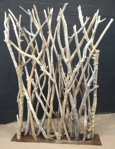 Driftwood branches screen (branches of 5/7cm diameter)